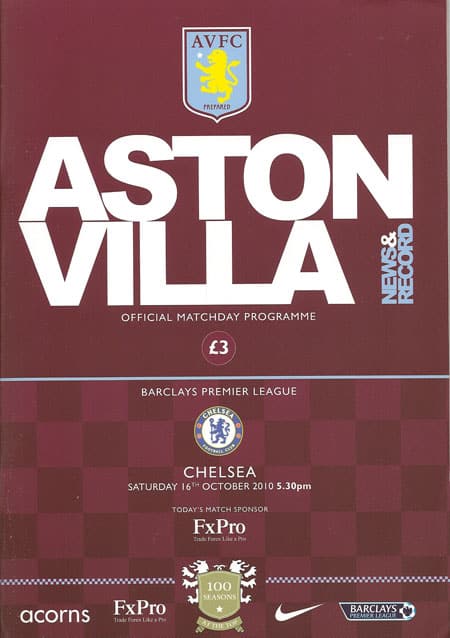 Aston Villa FC v Chelsea FC